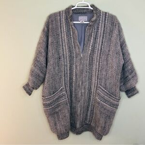 Vintage RARE Jinx Senior Woman L retro 1980’s zip wool mohair sweater jacket